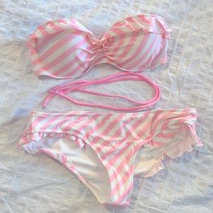 Victoria Secret Classic Striped Bikini Set